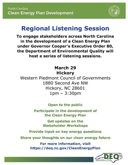 Clean Energy Plan Regional Listening Session