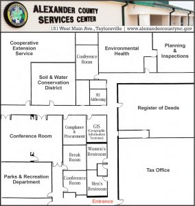 Alexander County Services Center layout