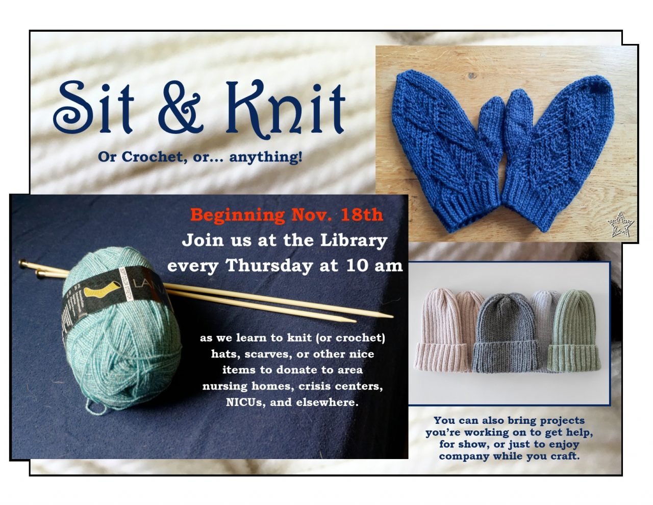 Library Sit and Knit