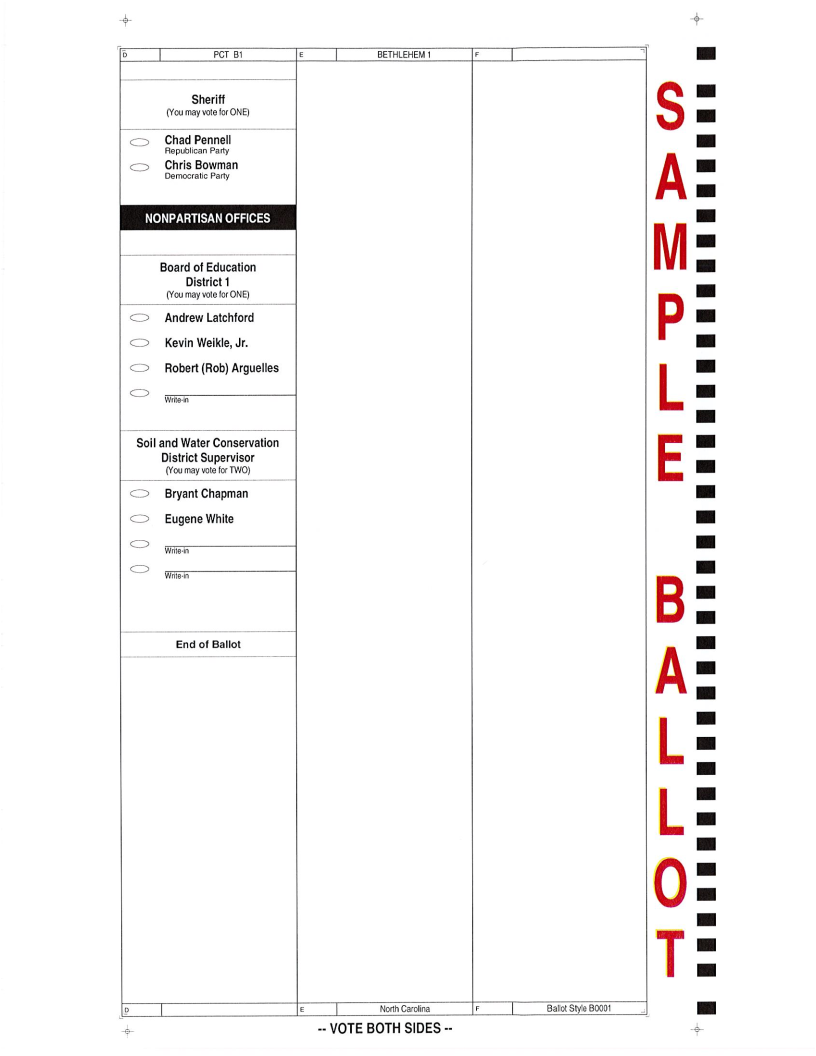 2022 sample ballots