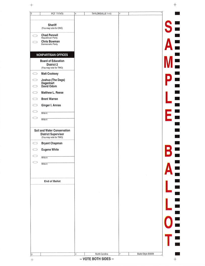 2022 sample ballots