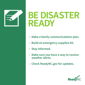 Be Disaster Ready