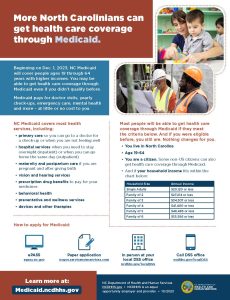 NC Medicaid Flyer