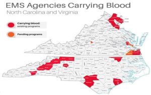 EMS agencies carrying blood