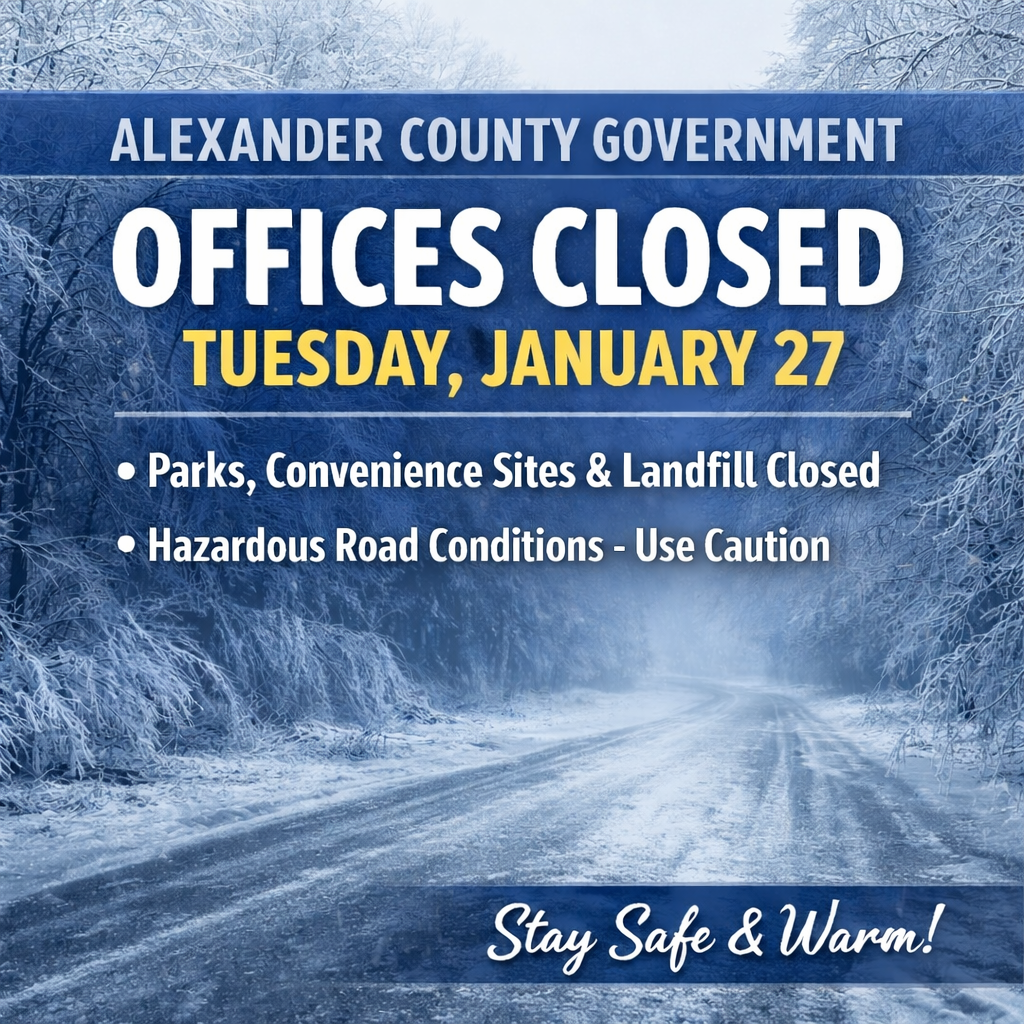 County offices closed on Tuesday