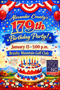 Alexander County's 179th Birthday Party